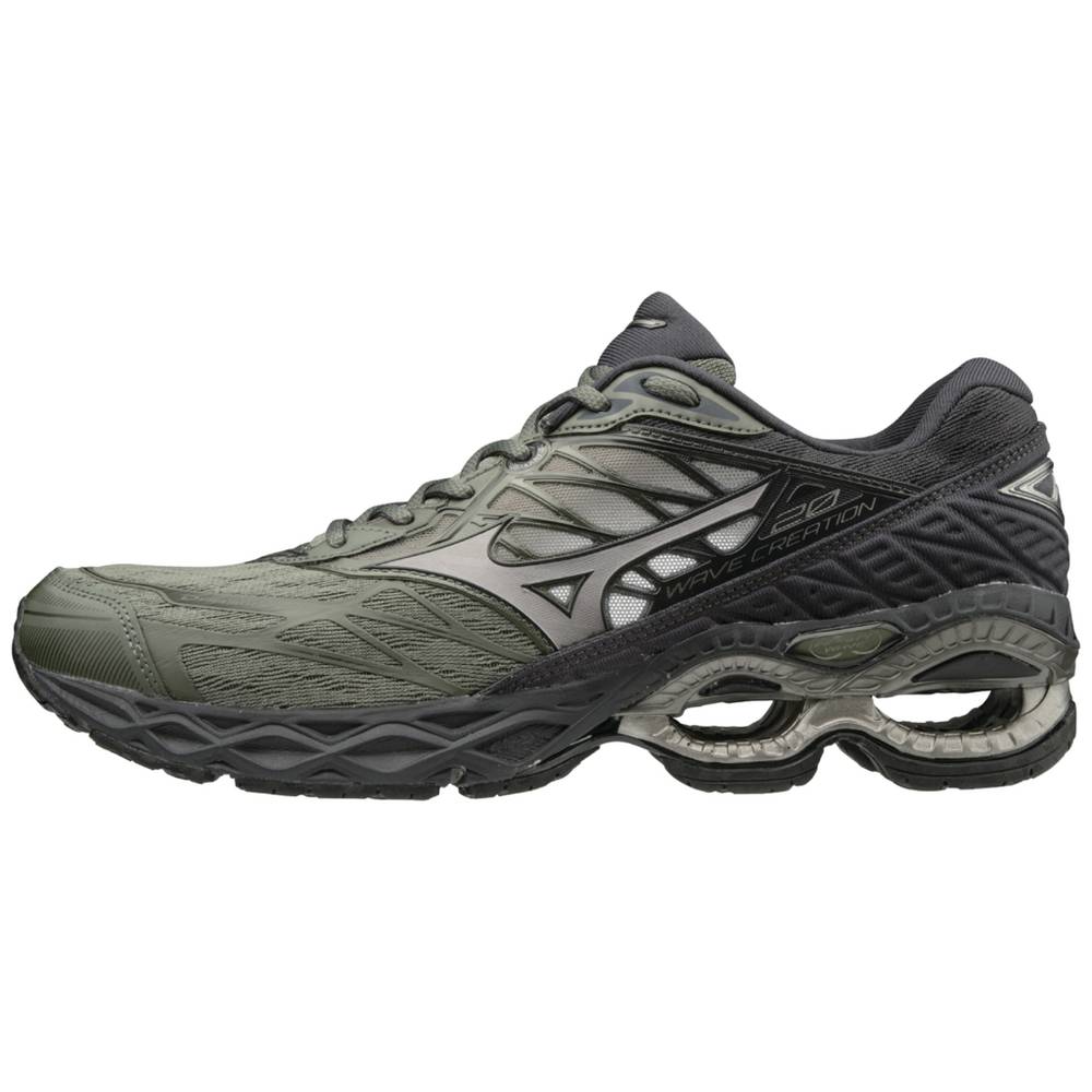 Mizuno Men's WAVE CREATION 20 Running Shoes Metal Grey (411060-BUH)